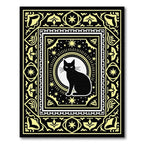 Black Cat Celestial Sunburst Rug