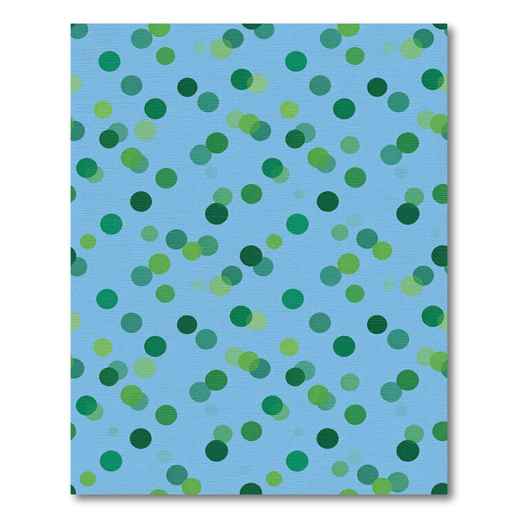 Blue Green Polka Dot Scatter Rug