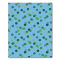 Blue Green Polka Dot Scatter Rug
