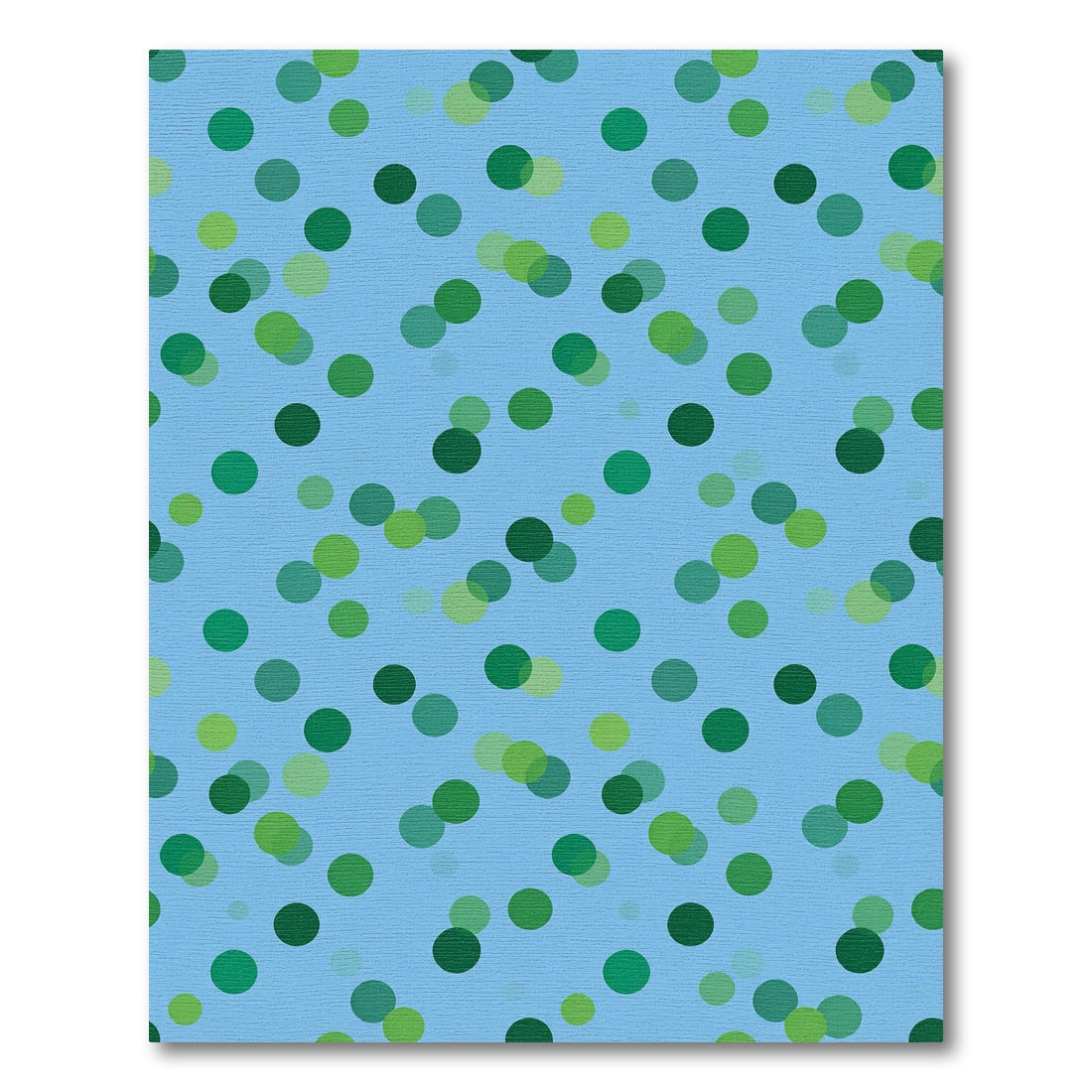 Blue Green Polka Dot Scatter Rug
