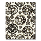 Leopard Speckled Circular Neutral Accent Rug
