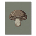 Brown Spore Mushroom Forest Illustration Rug
