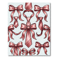 Elegant Rose Gold Bow Tie Illustration Rug