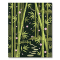 Serene Bamboo Cherry Blossom Garden Path Rug