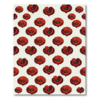 Red Poppy Floral Repeat Rug