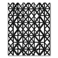Striking Black Lattice Geometric Rug