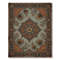 Vintage Emerald Floral Mandalas Rug