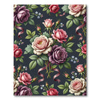 Elegant Rose Bouquet Floral Garden Rug