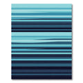 Modern Blue Ombre Linear Stripe Rug
