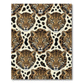 Leopard Face Spots Repeating Rug