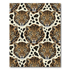 Leopard Face Spots Repeating Rug