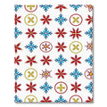 Red Blue Yellow Laurel Medallion Rug