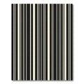 Bold Black Cream Striped Composition Rug
