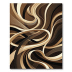 Earthy Tone Swirl Ribbon Rug