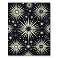 Atomic Starburst Cream Black Rug