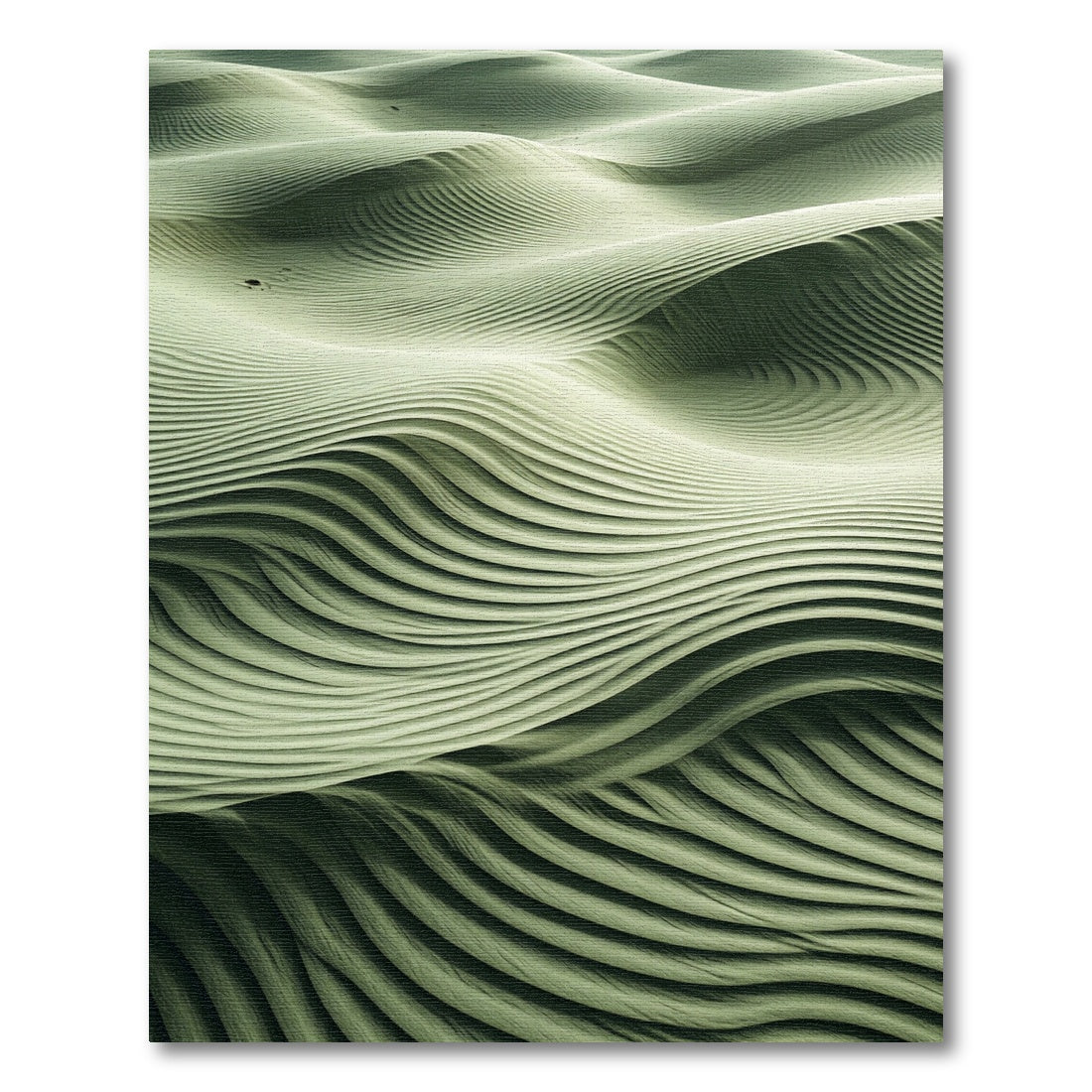 Sage Green Rippled Sand Dunes Rug