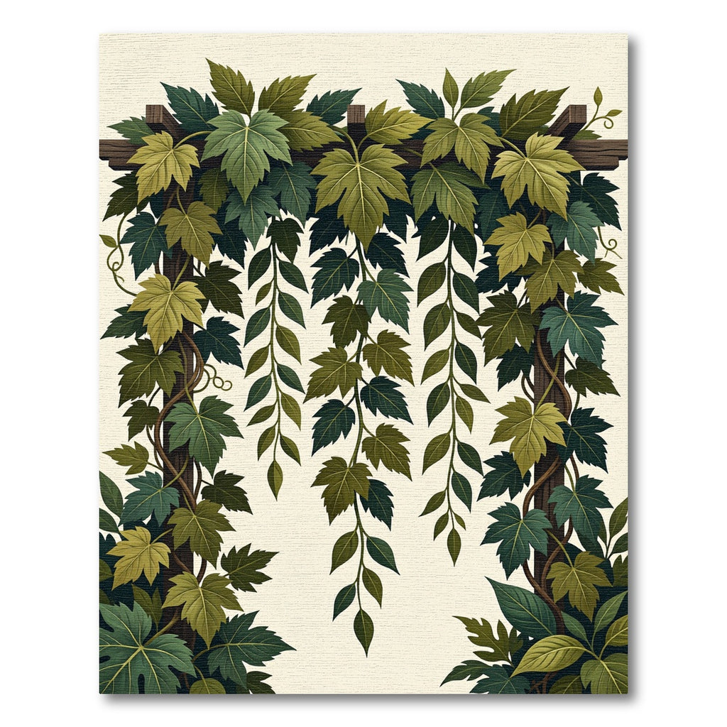 Lush Green Trailing Ivy Arbor Rug