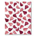 Crimson Pink Petal Scatter Rug