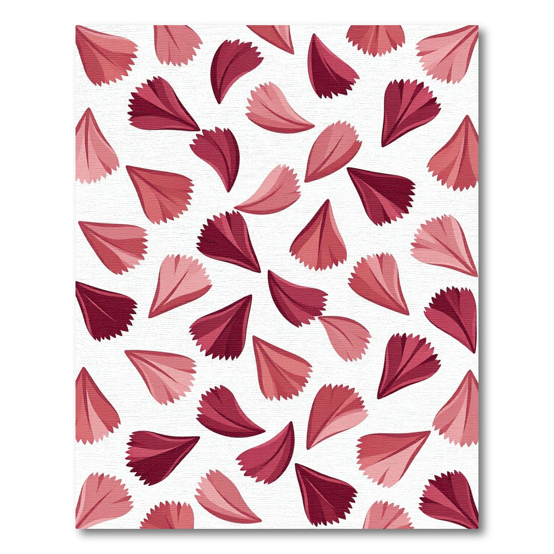 Crimson Pink Petal Scatter Rug