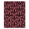 Rose Pink Ribbon Bow Repeat Rug