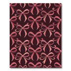 Rose Pink Ribbon Bow Repeat Rug