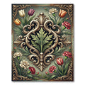 Elegant Ornate Floral Baroque Medallion Rug