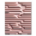 Blush Pink Geometric Labyrinth Rug