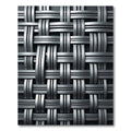 Industrial Metallic Silver Interlocking Weave Rug