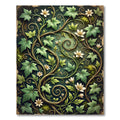 Enchanted Forest Ivy Botanical Vine Rug