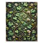 Enchanted Forest Ivy Botanical Vine Rug