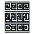 Greek Key Labyrinth Swirl Rug