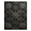 Antique Black Starburst Geometric Rug
