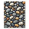 Natural Smooth Stone Assemblage Rug