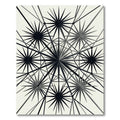 Monochrome Geometric Celestial Starburst Rug