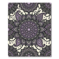 Lavender Mandala Paisley Chain Art Rug