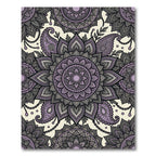 Lavender Mandala Paisley Chain Art Rug
