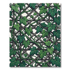 Lush Green Ivy Lattice Trellis Rug