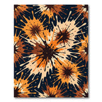 Amber Abstract Ink Splash Area Rug