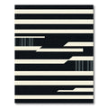 Minimalist Monochrome Geometric Linear Abstract Rug