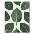 Dark Green Leafy Botanical Spread Rug