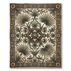 Vintage Sage Filigree Sunburst Rug