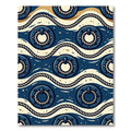 Nautical Navy Rope Wave Knot Rug