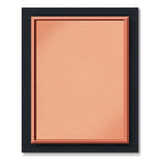 Salmon Pink Geometric Frame Rug