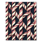 Ribbon Weave Pink Cream Chocolate Rug