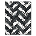 Monochromatic Woven Herringbone Texture Rug