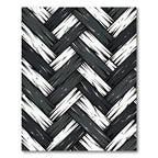 Monochromatic Woven Herringbone Texture Rug