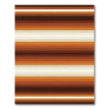 Earthy Brown Tone Linear Striped Area Rug