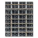 Industrial Metal Grid Scaffolding Rug