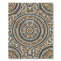 Tiled Mosaic Circular Sunburst Rug