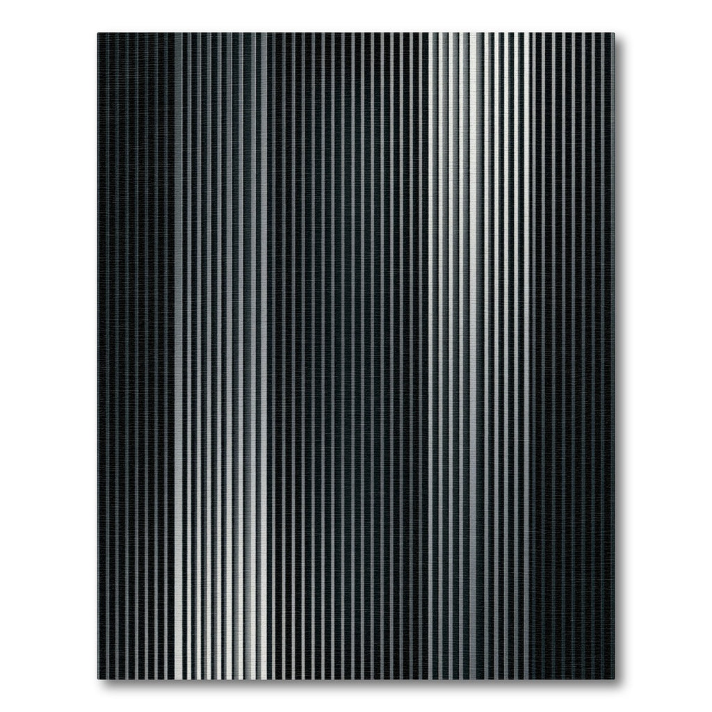 Dark Gray Vertical Stripe Rug